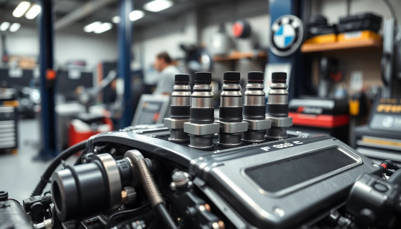 Install a BMW S58 Port Injection System with precision in a dynamic workshop setting.