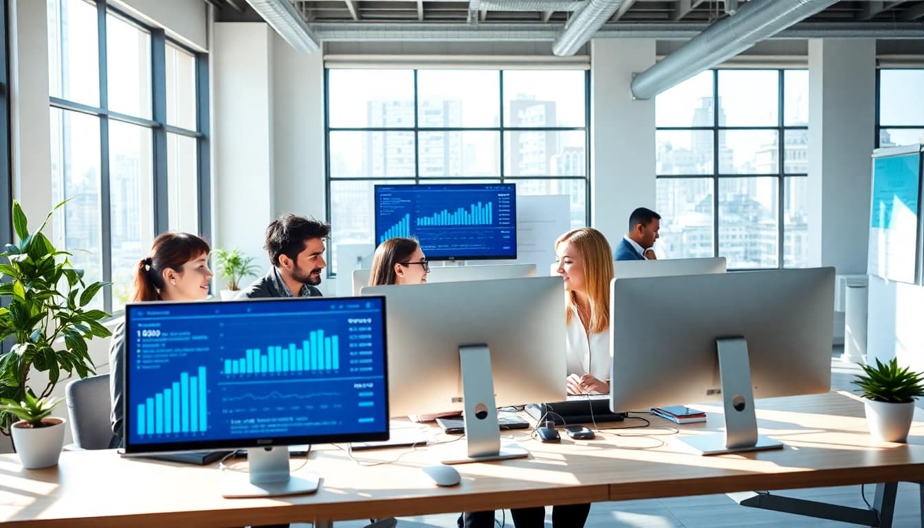 An engaging workspace showcasing 1cplatform's innovative features and collaboration tools.