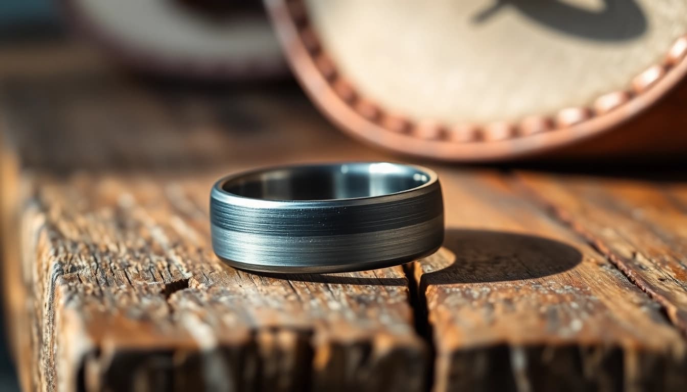 Explore stylish Gunmetal Wedding Bands for Men showcasing modern design and elegant finishes.