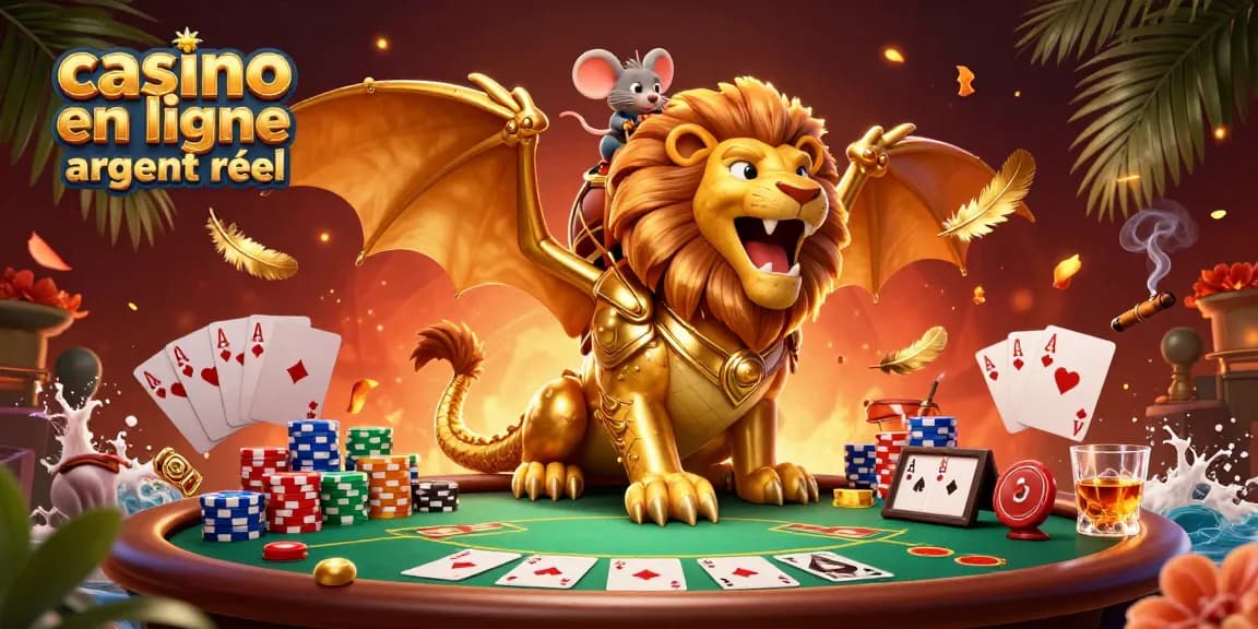 Jouez aux meilleurs jeux dans un casino en ligne argent réel avec des personnages fantastiques et des éléments de poker.