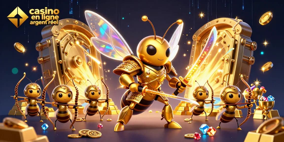 Découvrez le monde du casino en ligne argent réel avec une illustration captivante.