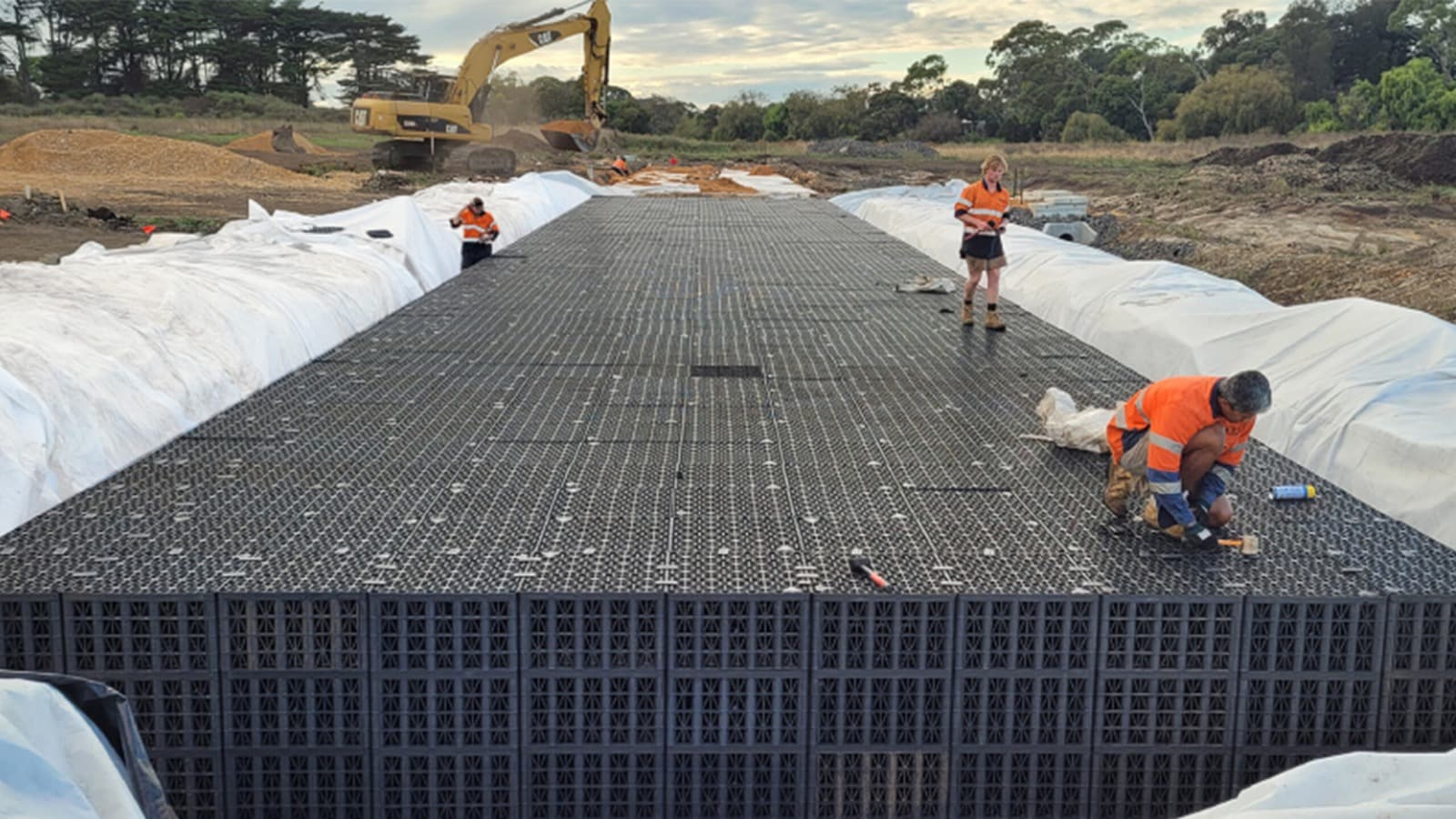 Stormwater Detention Modules with High Compressive Strength