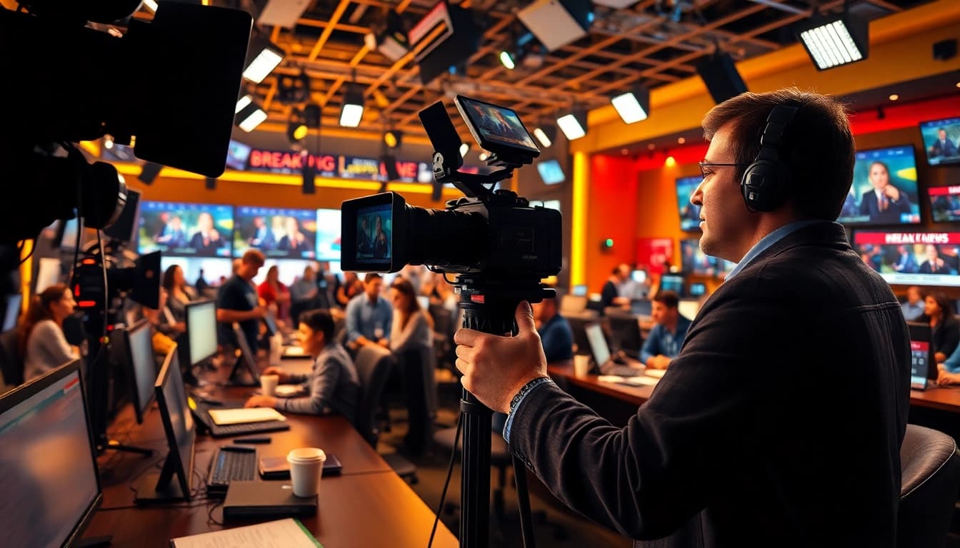 Capture the vibrant newsroom life at https://www.thedailynewsonline.com, showcasing journalists in action.