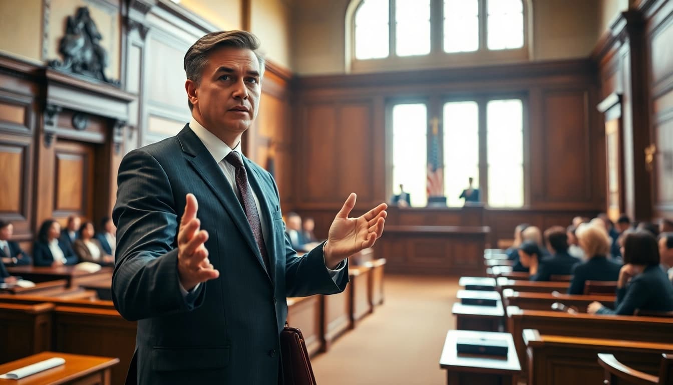 Attorneys advocating for justice at https://www.steinhardtlawfirm.com in a professional courtroom.