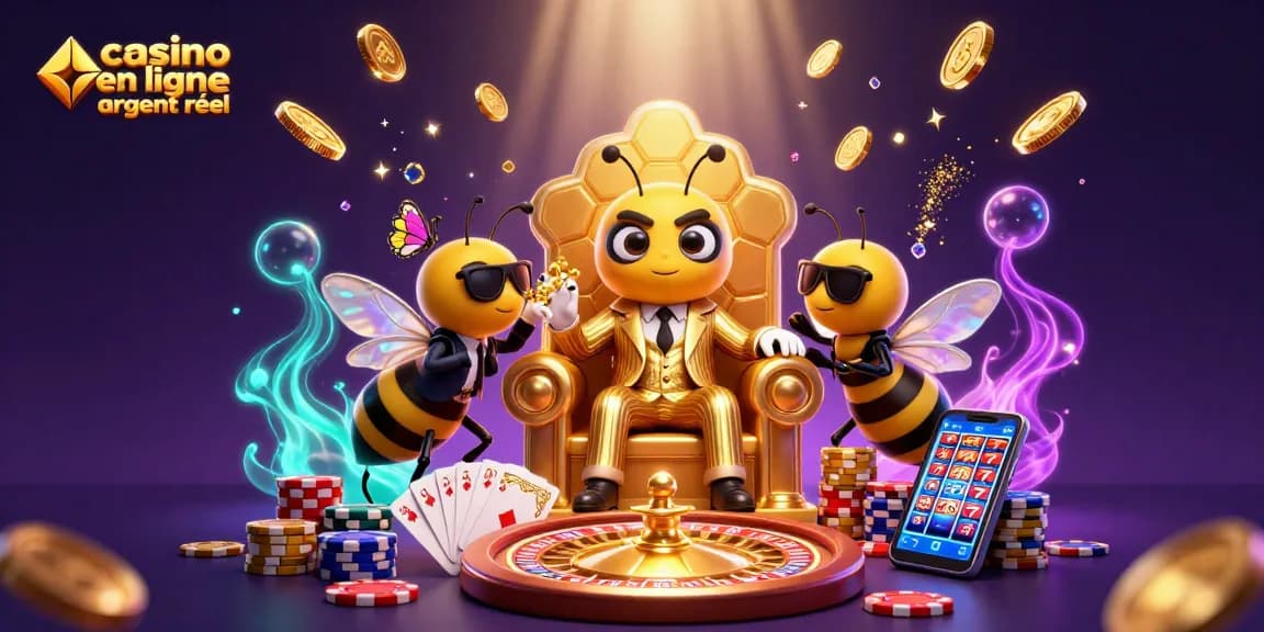 Rejoignez le monde du casino en ligne argent réel avec des personnages captivants et des éléments de jeu scintillants.