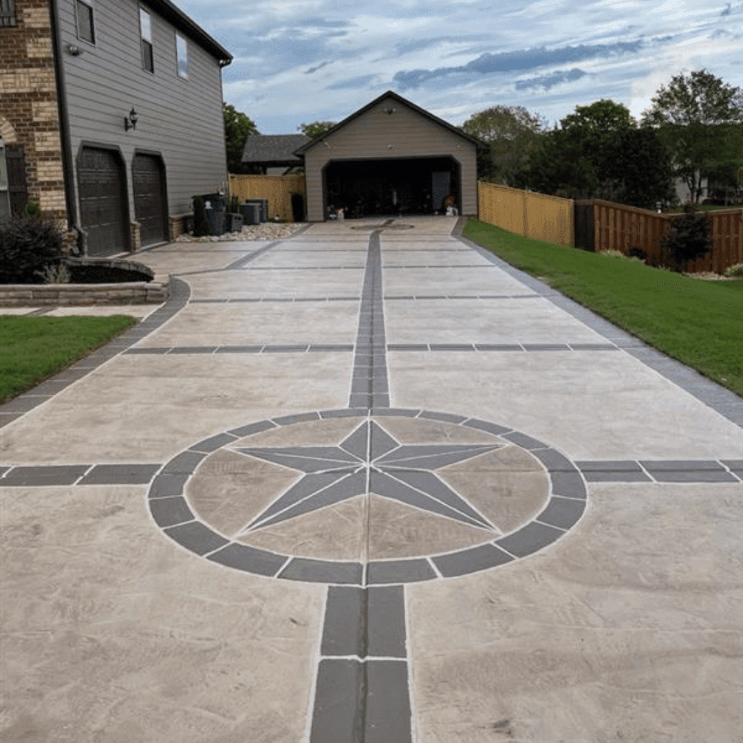 Custom Stamped Concrete Stairs Denver | Durable &amp; Stylish