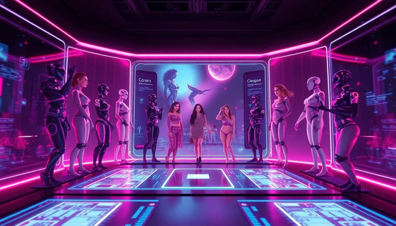 Experience sex ai interactions with vibrant digital characters in a modern interface.