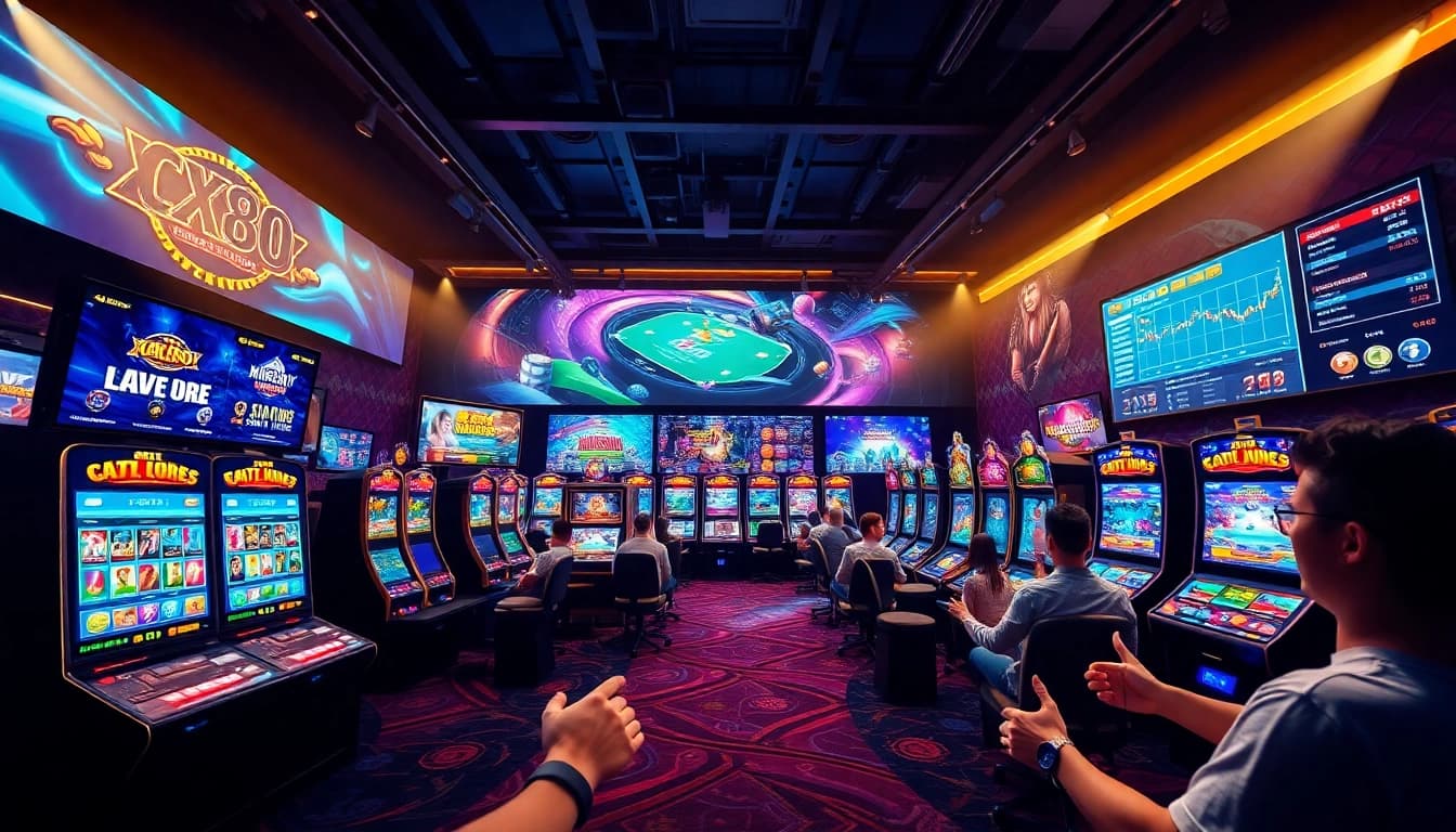 Engaging gaming atmosphere at XX88.XYZ showcasing various online casino and sports betting options.