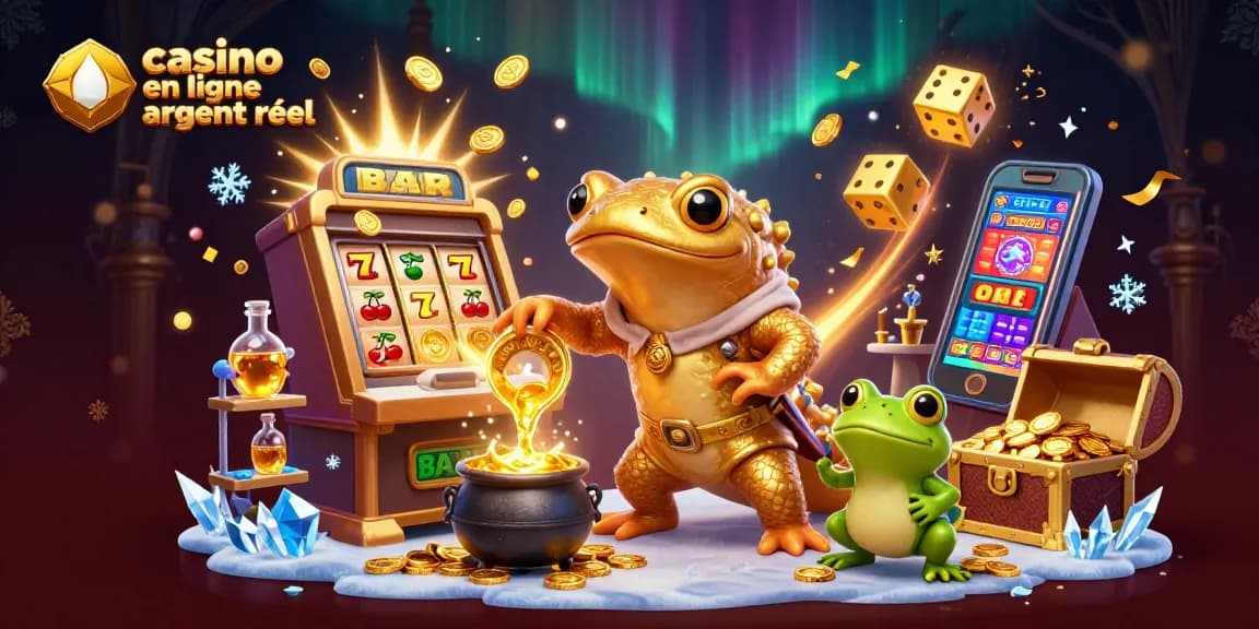 Jouez au casino en ligne argent réel avec un alchimiste en pleine transformation des métaux en pièces d'or.