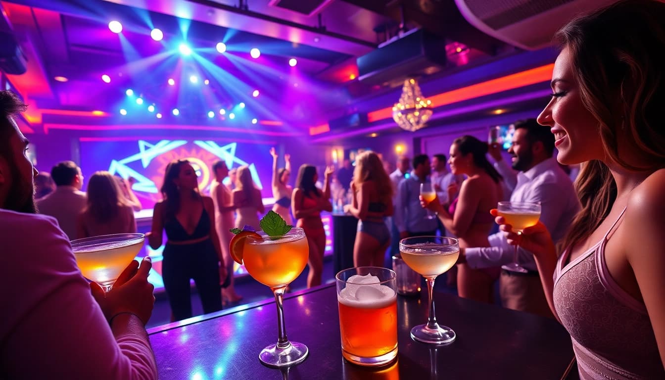 Experience the vibrant nightlife at Club SXM with lively performances and handcrafted cocktails.