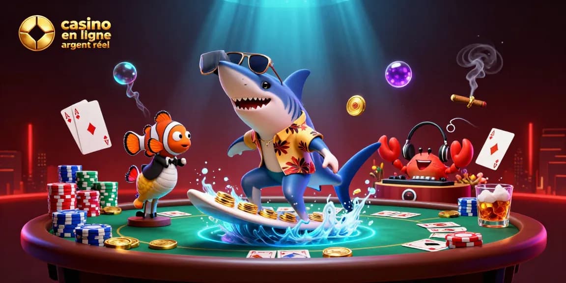 Obtenez des gains captivants avec le casino en ligne argent réel illustré par des personnages dynamiques.