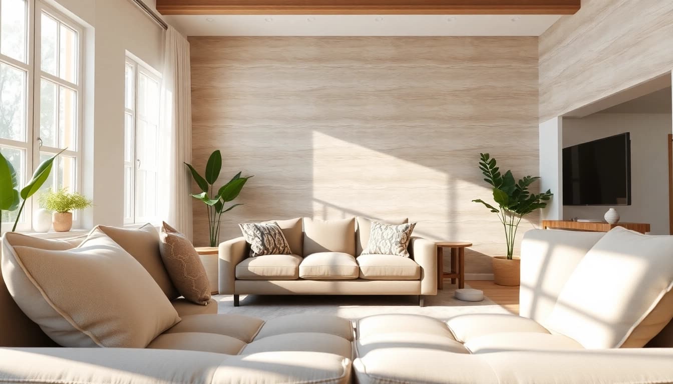 Enhance your space with stylish peel & stick wall paneling that combines texture and modern decor.