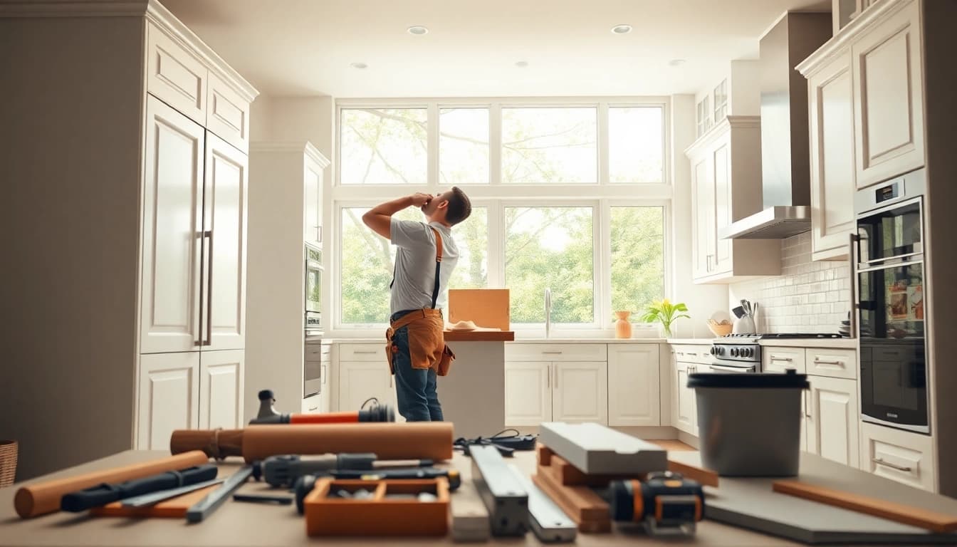 Transform a kitchen space with expert home renovation techniques and modern design features.