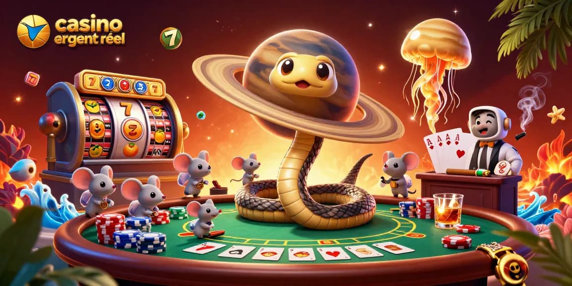 Jouer au casino en ligne argent réel avec des personnages fascinants dans une illustration vibrante.