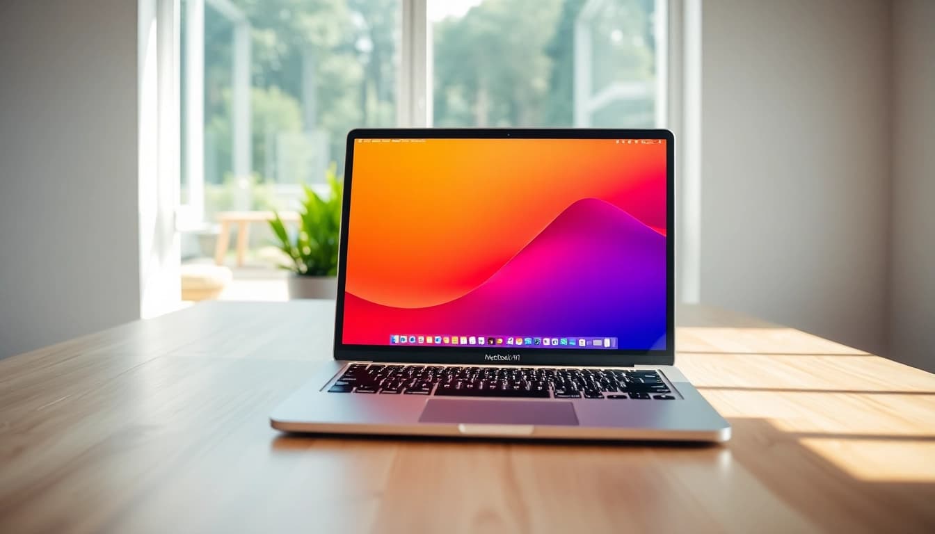 Descubre el MacBook Air M1 precio en un entorno de oficina moderno.