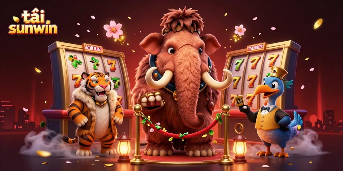 Play the exciting tải sunwin game with unique casino characters interacting in a visually rich environment.