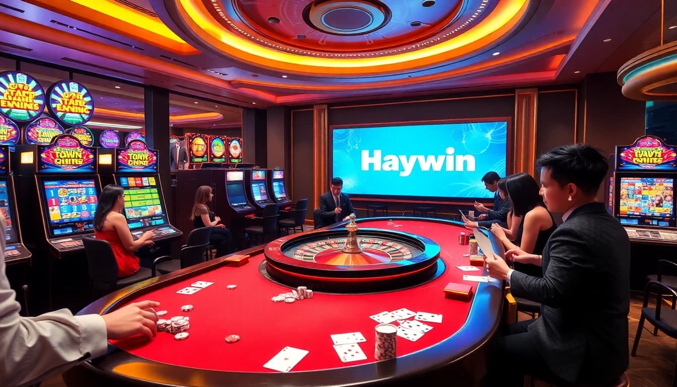Engage in thrilling gameplay at Trang chủ Haywin with vibrant slot machines and professional dealers.