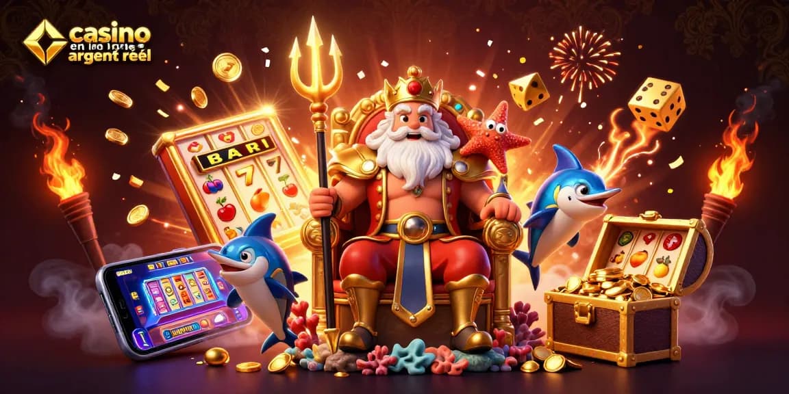 Jouez à des jeux captivants sur le casino en ligne argent réel avec Neptune et ses trésors fantastiques.