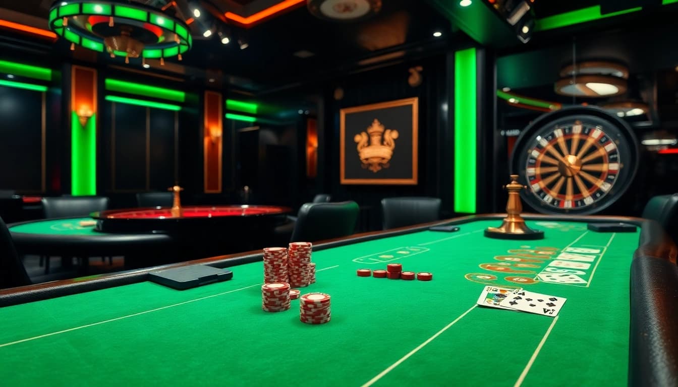79king players engaging in high-stakes poker action at luxury tables with roulette wheels.