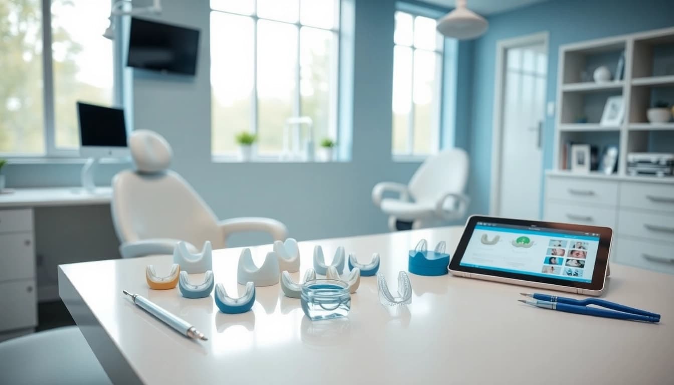 Explore recommended mouthpiece orthodontic options in a modern dental setting.