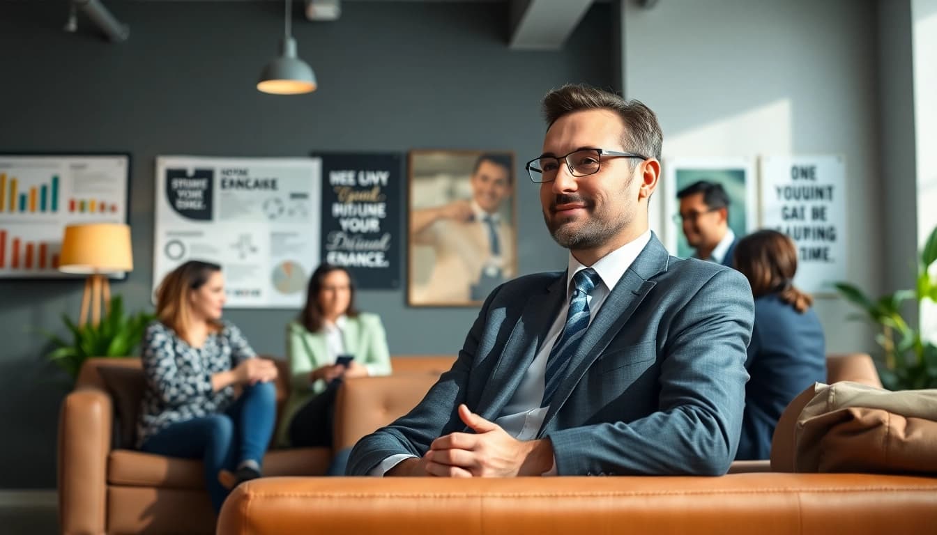 Engaging business coach sacramento guiding clients in a modern office environment.