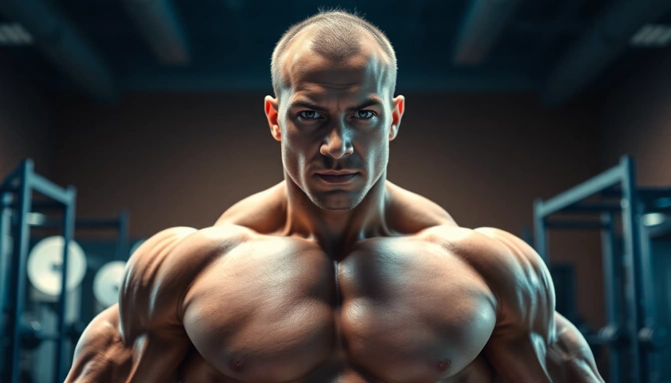 Bodybuilder emphasizing strength and muscle definition in the context of uk sarms.