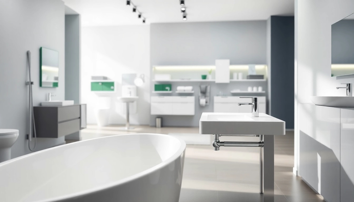 Die sanitären Lösungen von sonni sanitär GmbH in einem modernen Badezimmerdesign.