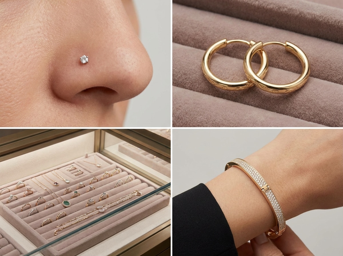 Class Nose Piercing Stud by Cervin Blanc | Sophisticated Shine