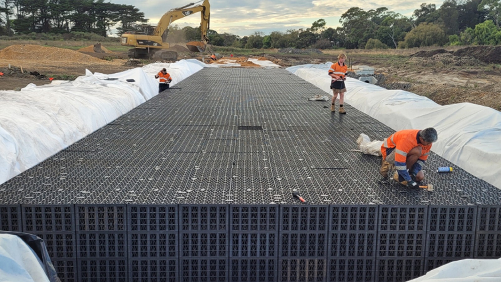 Stormwater Detention Modules with High Compressive Strength