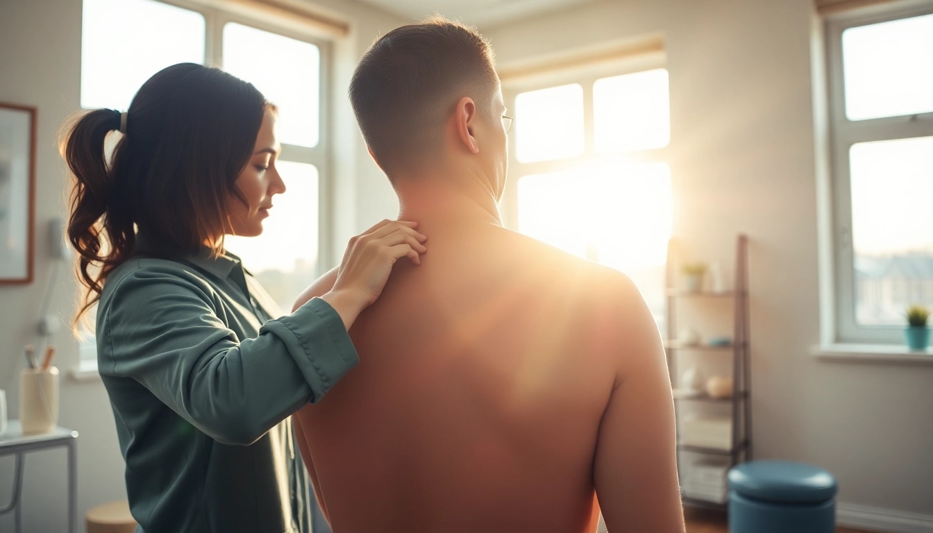 Engaging healthcare consultation at https://www.drzavosh.com, showcasing personalized chiropractic assessment.