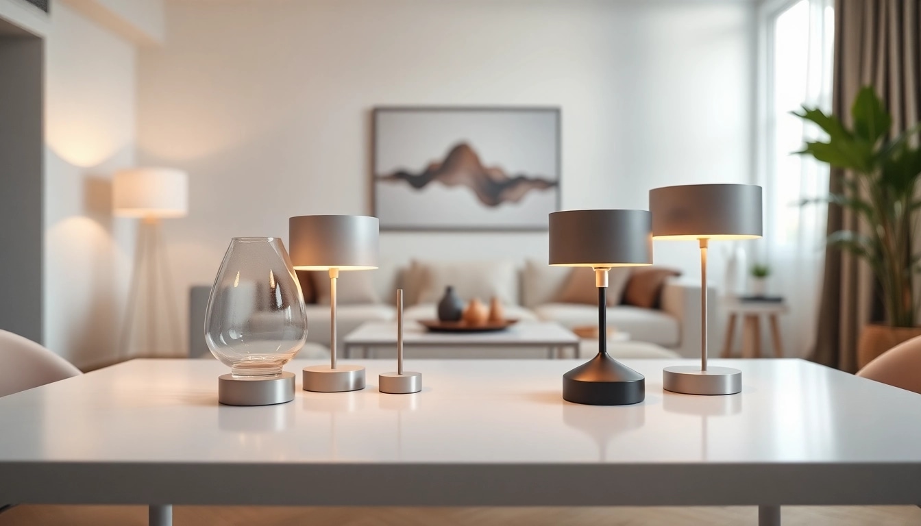 Showcase ELC Lamps Online featuring elegant designs and modern aesthetics.