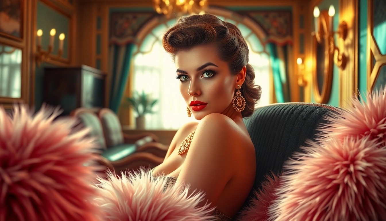 Showcasing the elegance of 1940s pin-up art through https://www.esquirevargas.com in a vintage illustration