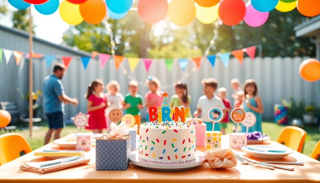 Celebrate a customizable birthday party with personalized decorations and joyful guests in a vibrant setting.