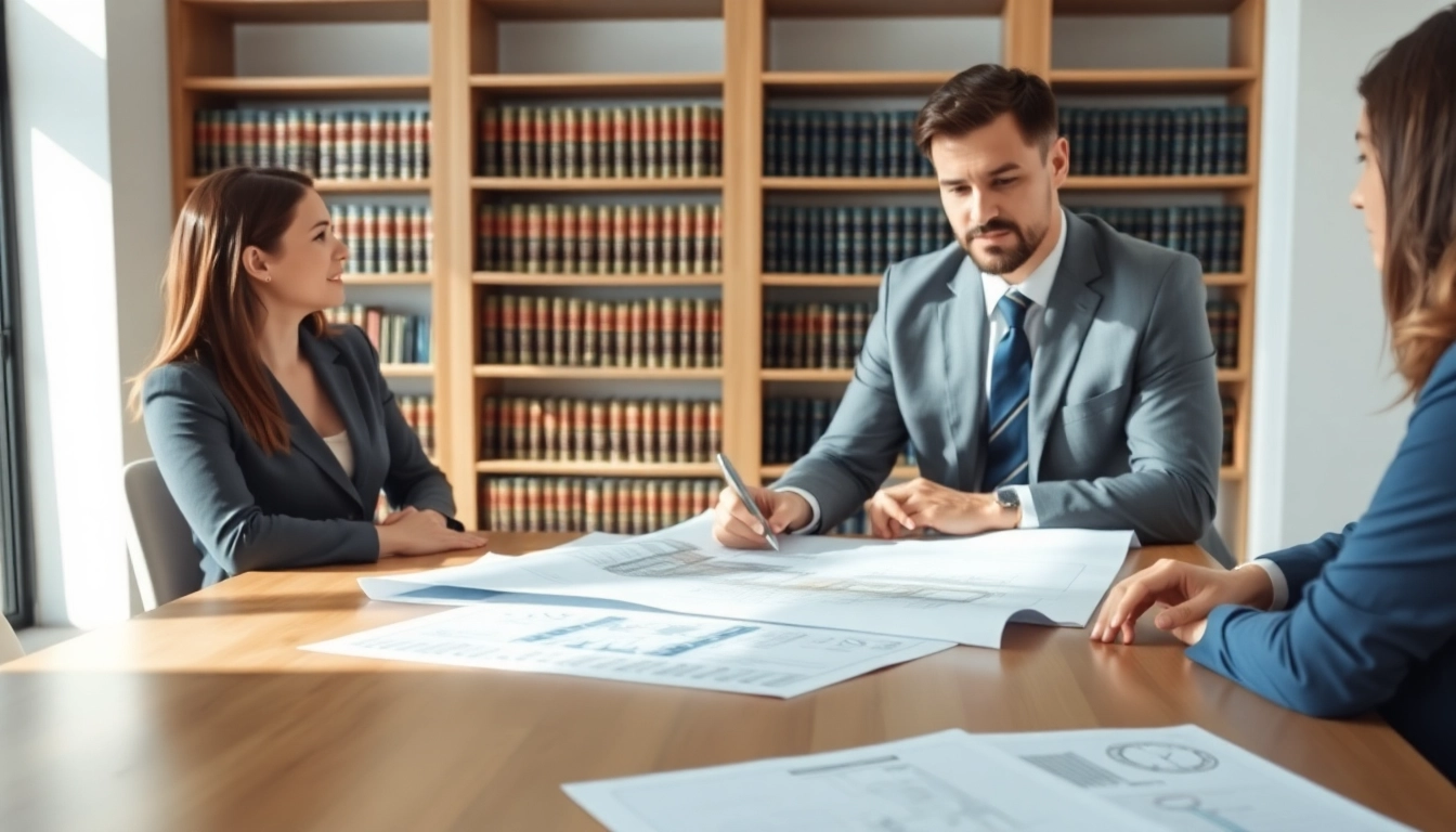 Consulting Boca Raton Construction Litigation Lawyer in a modern office setting.