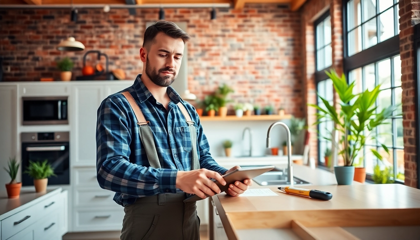 Remodeling Contractor enhances a kitchen's charm with professional renovation, showcasing modern design elements.