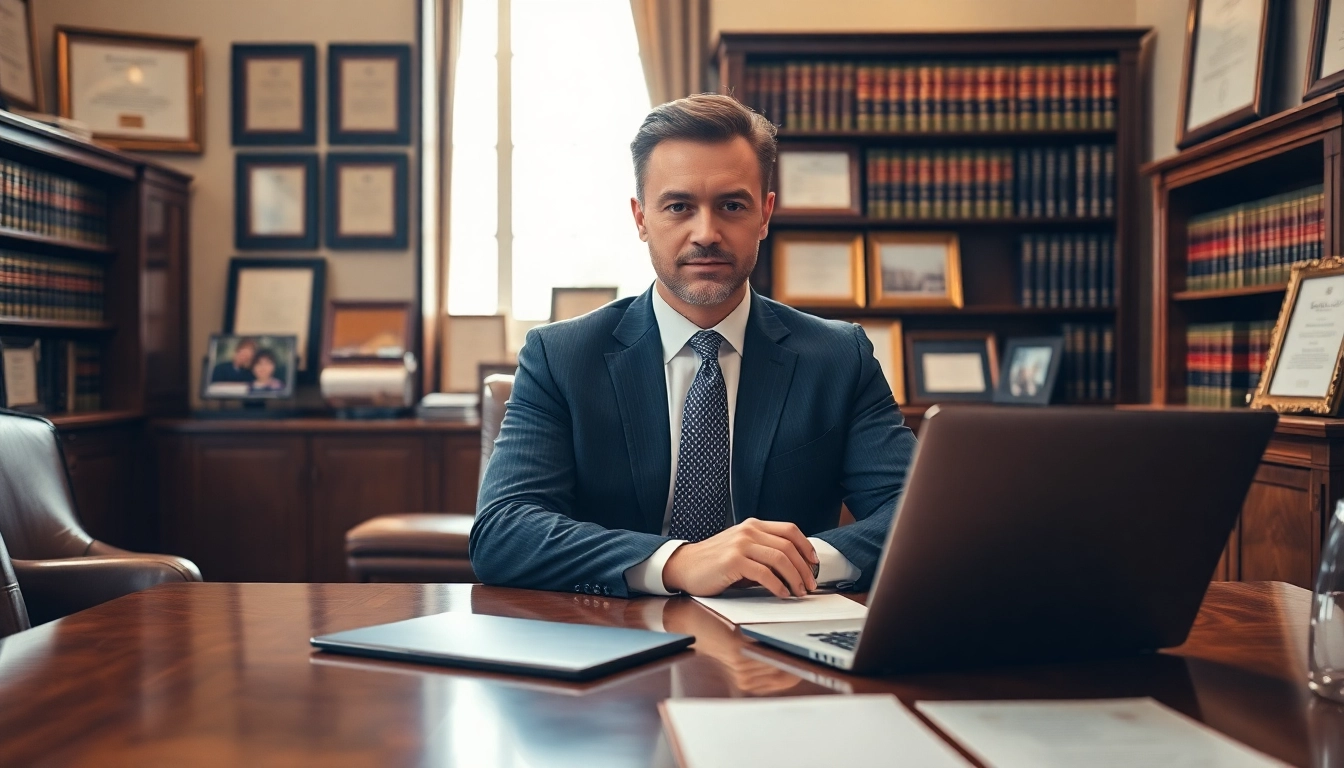 Birmingham Divorce Lawyer consulting with a client in a professional office environment.