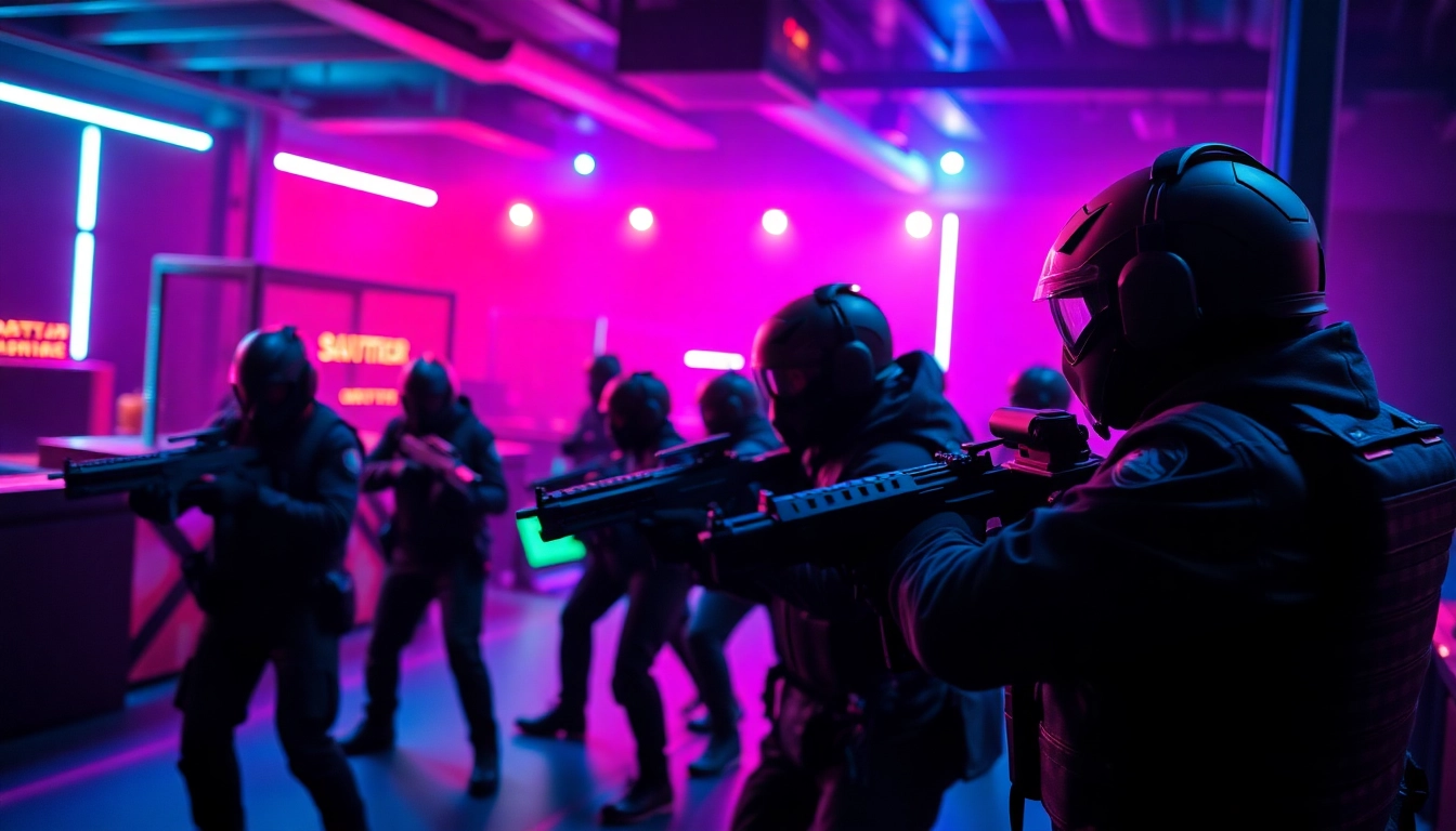 Speel een spannende lasergame op locatie via https://eventmaker-lasergame.nl met vrienden in een kleurrijke arena.