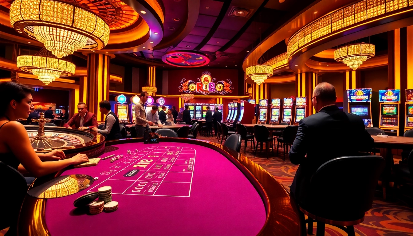 Experience high-stakes gaming at tr88 with engaging players at a luxurious blackjack table.