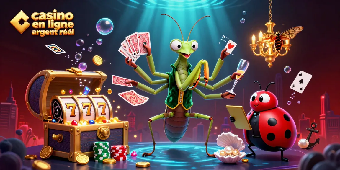 Gagnez des jackpots avec casino en ligne argent réel et une illustration de jeu dynamique.