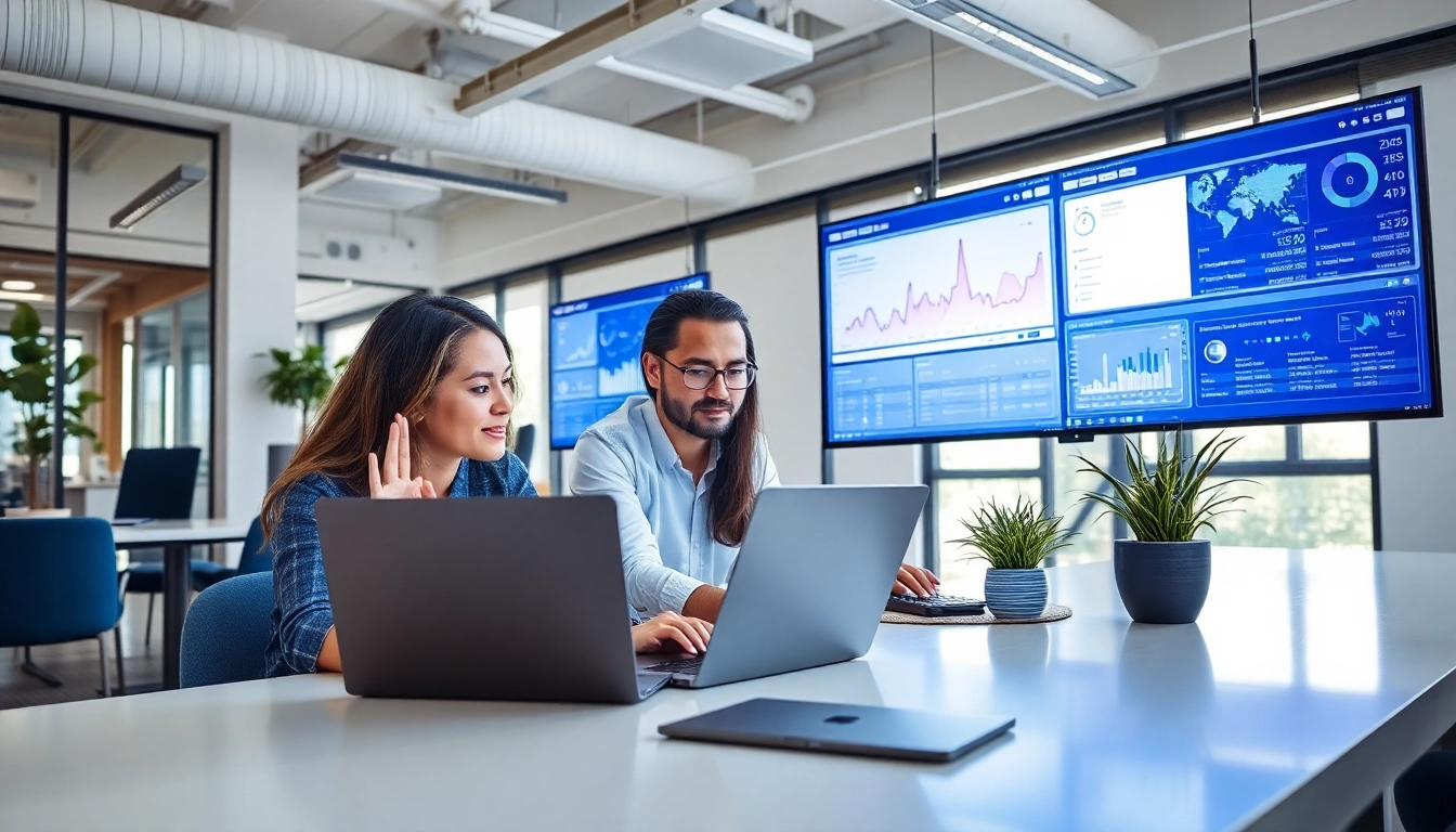 Optimizing strategies with SEO Agentur mit KI in a modern office setting.