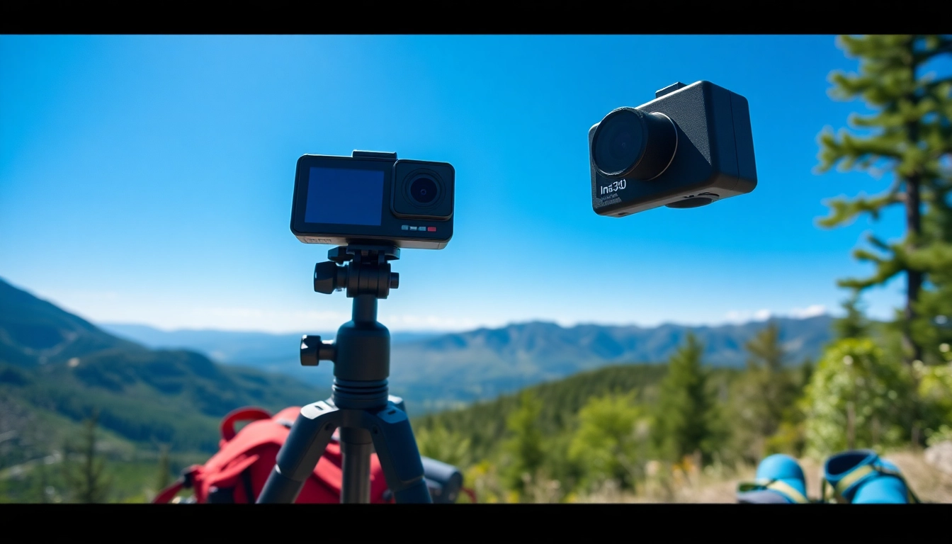Capture stunning moments using the Insta360 camera in a beautiful outdoor setting.