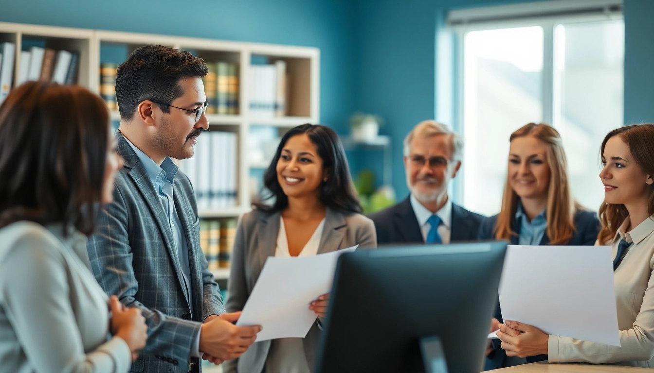 Consulting session with a Palm Harbor Divorce Lawyer showcasing collaboration and trust in a professional environment.