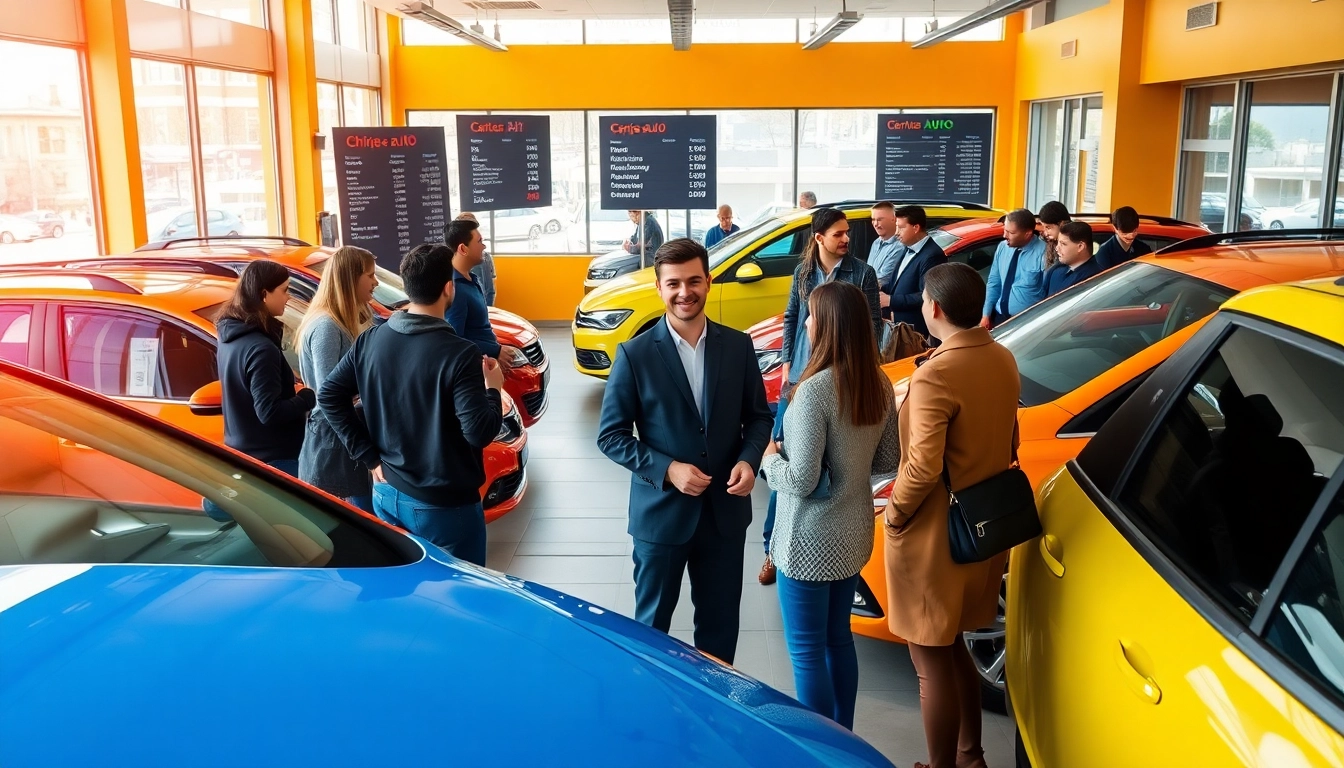 Chirie auto service showcasing modern vehicles and happy customers in Chișinău.