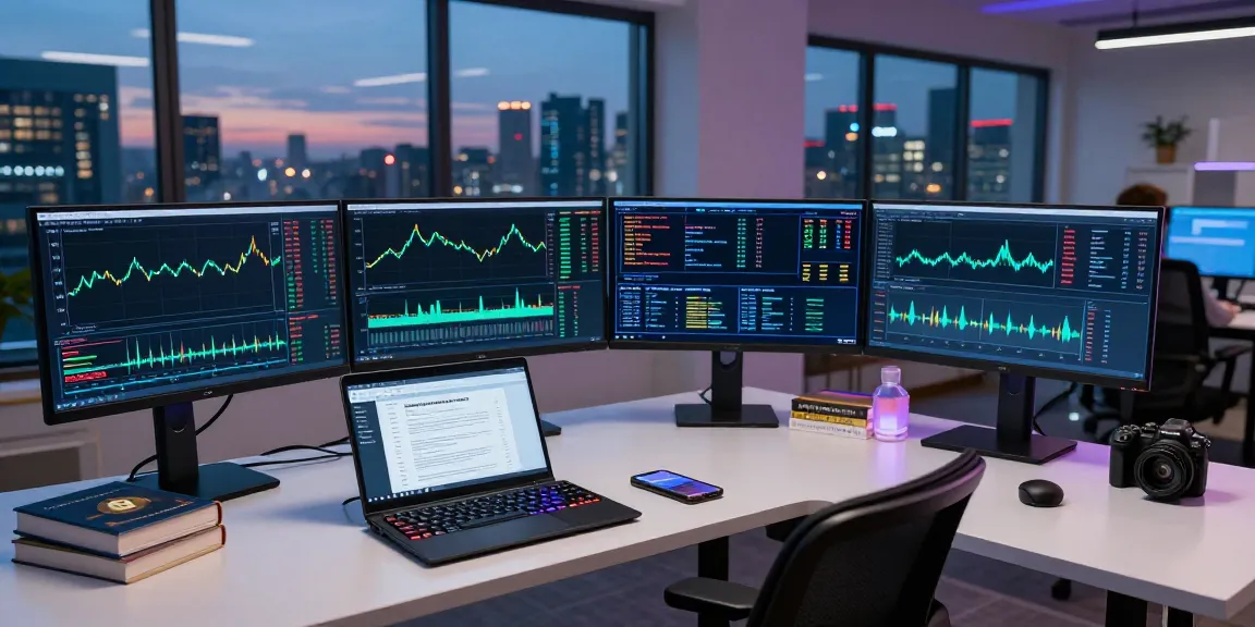 bitcoin mining contract shown in an advanced crypto trading setup with dynamic charts and digital wallet management