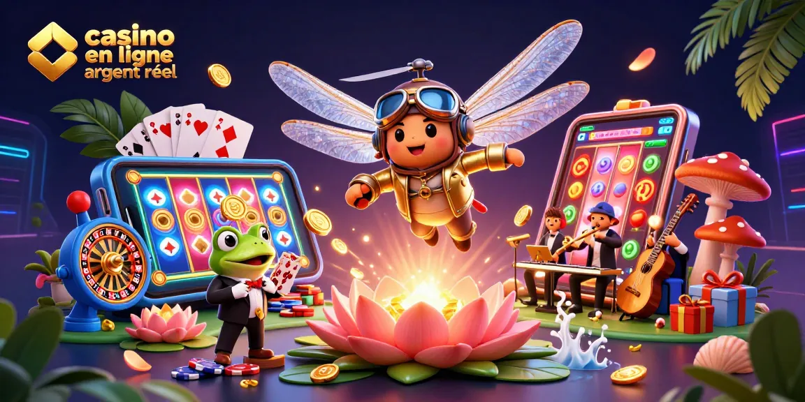Profitez d'une expérience immersive de casino en ligne argent réel avec des jeux palpitants et un croupier grenouille.