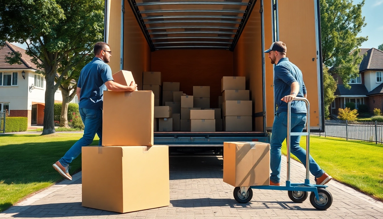 Efficient removals company Cheltenham team expertly packing for a move.