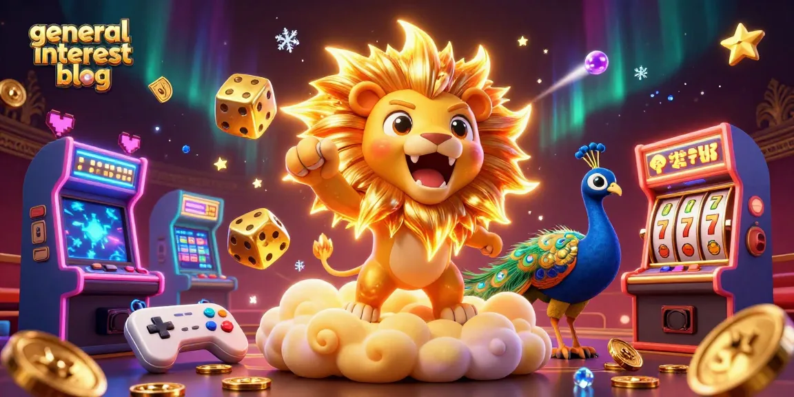 Catch the winning vibes on our general interest blog with vibrant casino-themed 3D artwork!