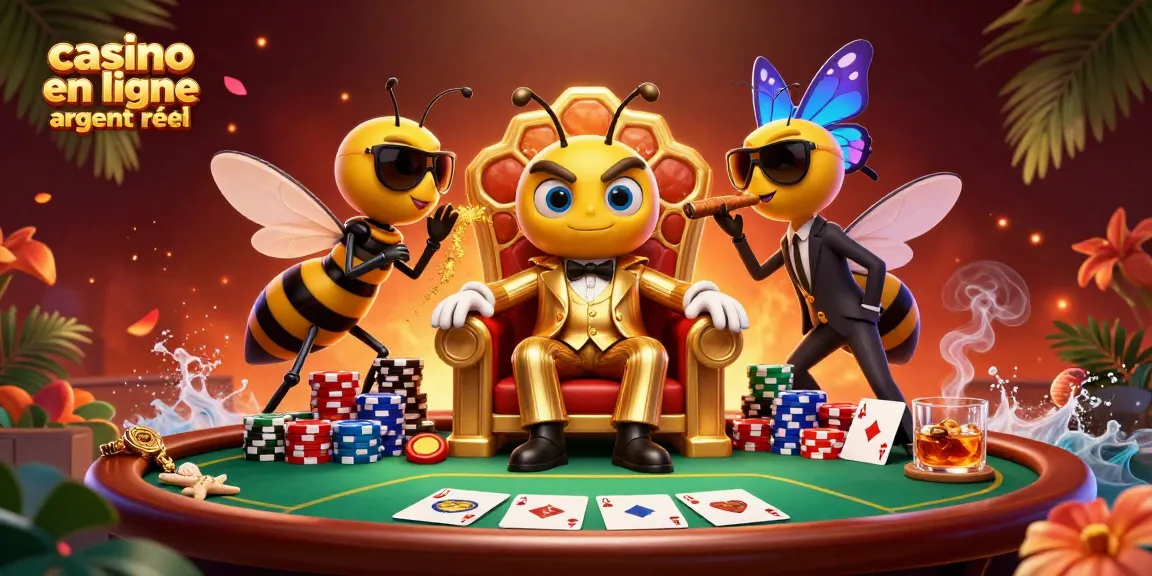 Jouer à des jeux de casino en ligne argent réel avec un patron de la mafia et ses gardes dans une scène dynamique.