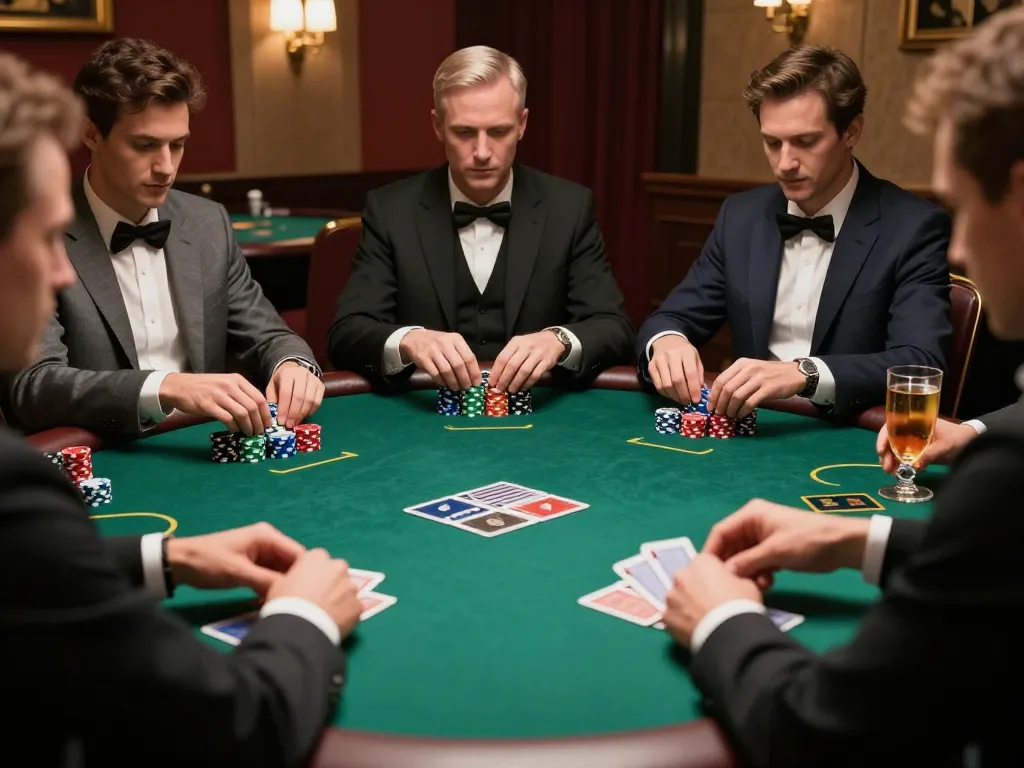 mm88 private poker game with players analyzing cards and betting strategy