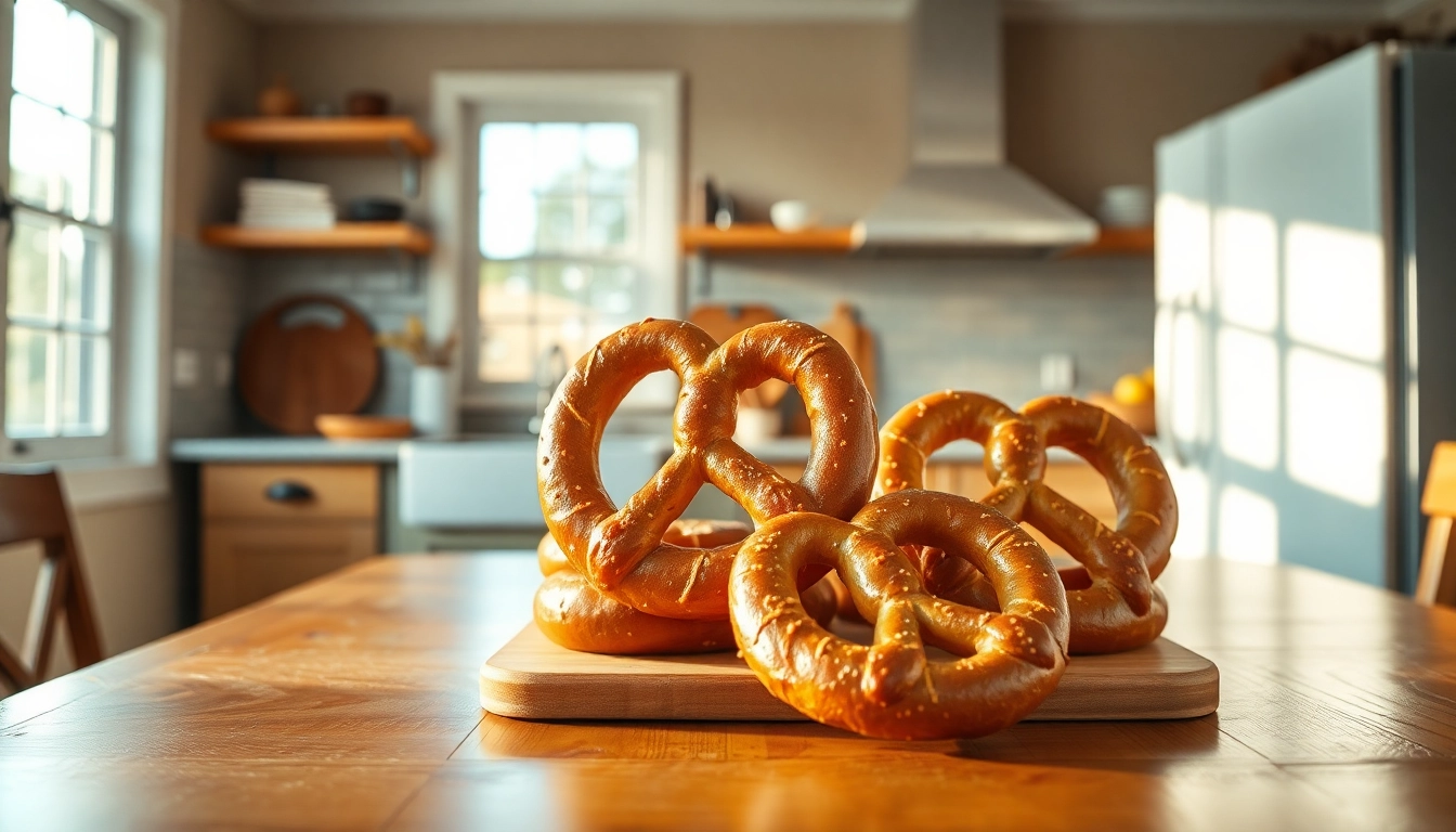 Evaluate pretzel warranty reviews and trust inside a welcoming kitchen with homemade pretzels.